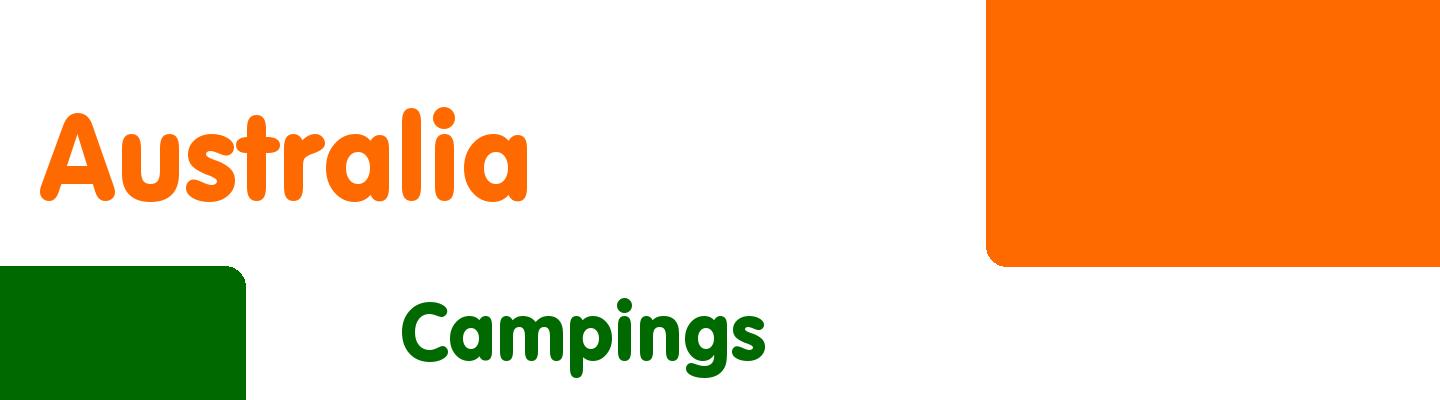 Best campings in Australia - Rating & Reviews