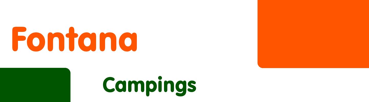 Best campings in Fontana - Rating & Reviews