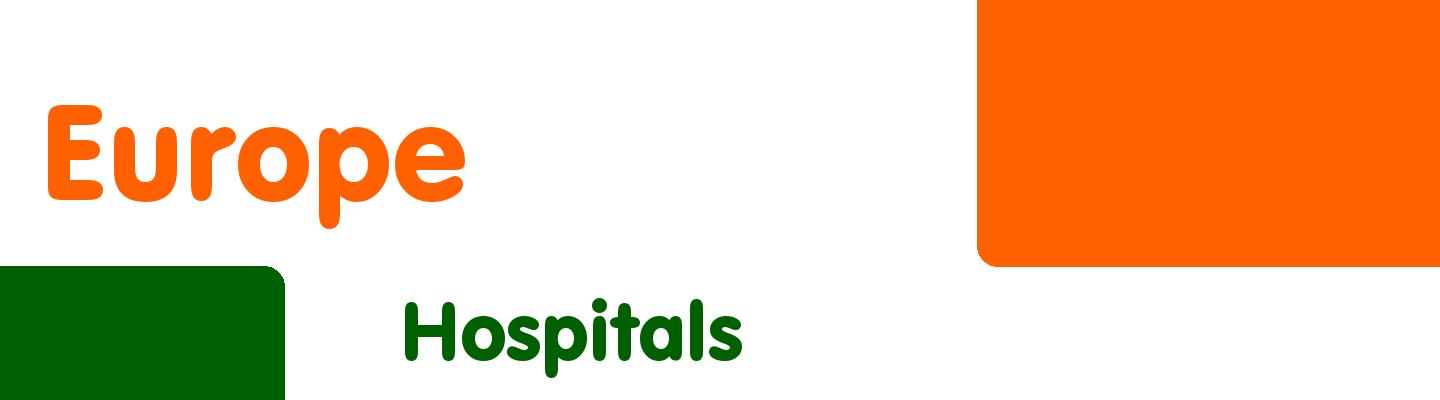 Best hospitals in Europe - Rating & Reviews
