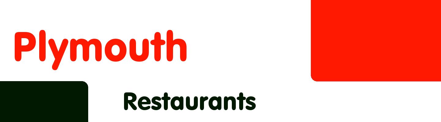 Best restaurants in Plymouth - Rating & Reviews