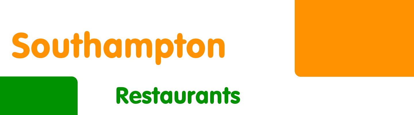 Best restaurants in Southampton - Rating & Reviews